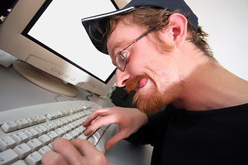 Image showing mad programmer