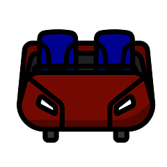 Image showing Roller Coaster Cart Icon