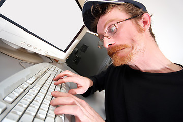 Image showing mad programmer