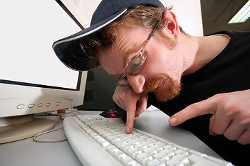 Image showing mad programmer