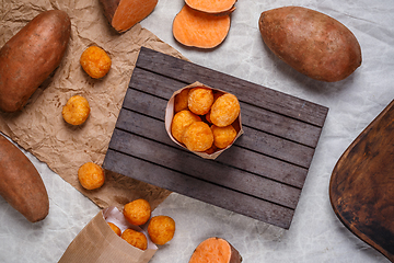 Image showing Fried small potato balls