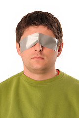 Image showing guys with adhesive tape