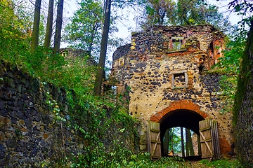 Image showing Gate to historical Castle Gryf in Poland