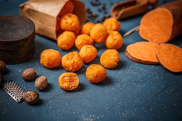 Image showing Mashed sweet potato balls