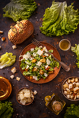 Image showing Fresh Caesar salad