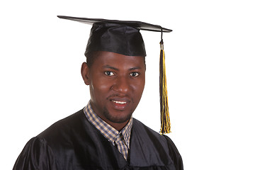 Image showing happy graduation a young man 