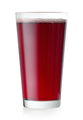 Image showing glass of red grape juice