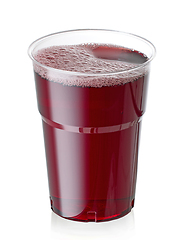 Image showing glass of red juice