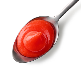 Image showing tomato ketchup in a spoon