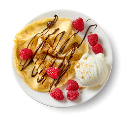 Image showing freshly baked crepe