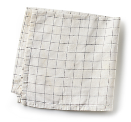 Image showing white folded serviette