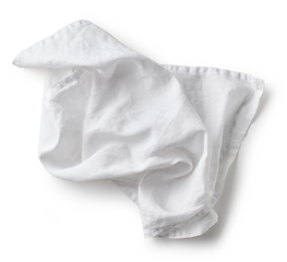 Image showing crumpled cotton napkin