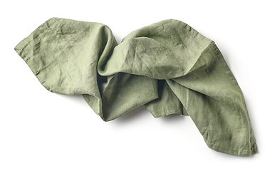 Image showing green cotton napkin