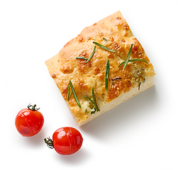 Image showing italian flat bread focaccia