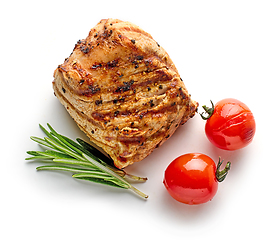 Image showing freshly grilled pork fillet steak 