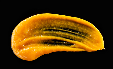 Image showing vegetable puree on black background