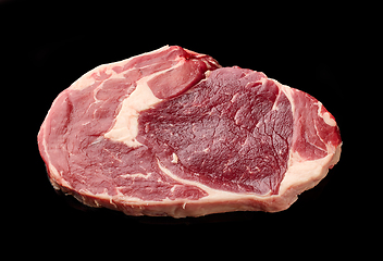 Image showing fresh raw beef antrecote steak