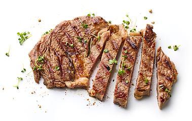 Image showing freshly grilled beef entrecote steak