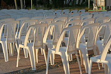 Image showing White Chairs