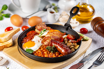 Image showing Traditional English breakfast