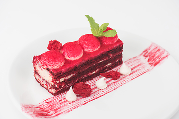 Image showing red velvet cake