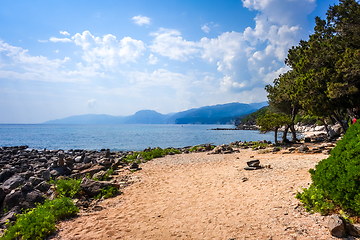 Image showing Sos Dorroles beach in Orosei Golf, Sardinia, Italy