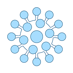 Image showing Coronavirus Molecule Icon