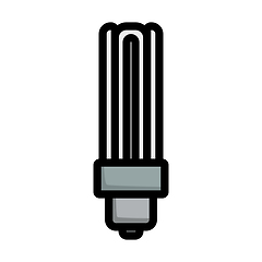 Image showing Energy Saving Light Bulb Icon