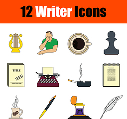 Image showing Writer Icon Set