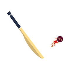 Image showing Cricket Bat Icon