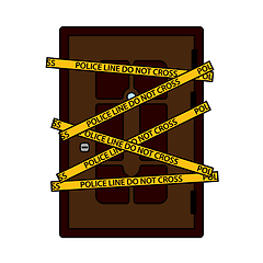 Image showing Crime Scene Door Icon