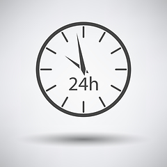 Image showing 24 Hours Clock Icon