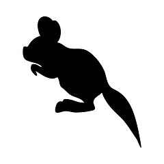 Image showing Fat-Tailed Jerboa Silhouette
