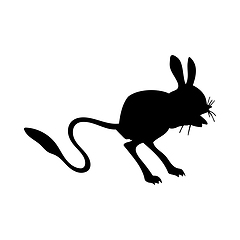 Image showing Jerboa Silhouette