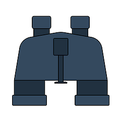 Image showing Icon Of Binoculars