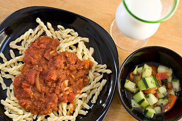 Image showing A Homemade Italian Meal