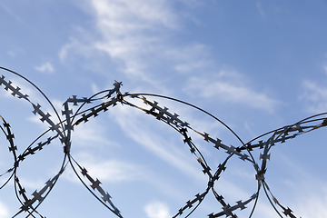 Image showing barbed wire