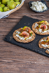 Image showing Multigrain crispread appetizer