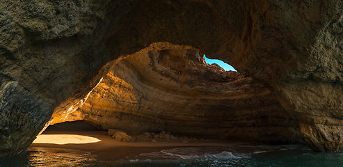 Image showing Benagil beach caves