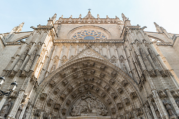 Image showing Doorway of Seville cathedral