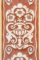 Image showing Old floral wall decoration