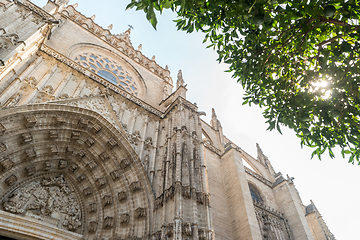 Image showing Doorway of Seville cathedral