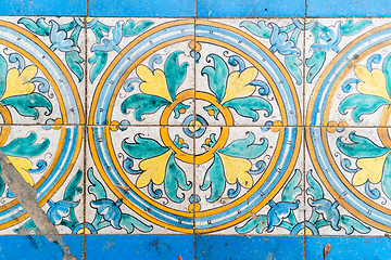 Image showing Vintage spanish tiles