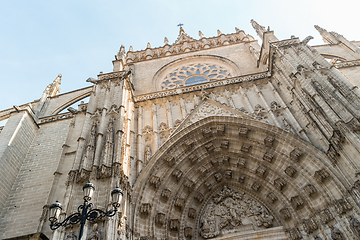 Image showing Doorway of Seville cathedral