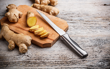 Image showing Fresh ginger root