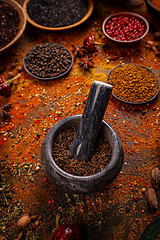 Image showing Various spices for cooking