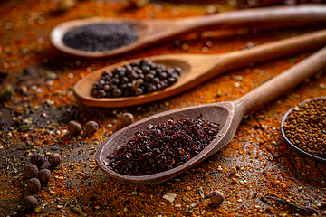 Image showing Different types of assorted spices