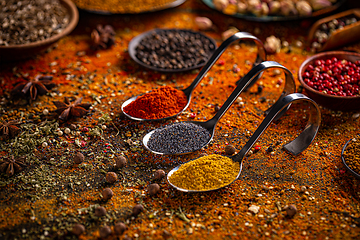 Image showing Various spices selection.