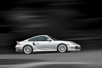 Image showing Speeding Sports Car