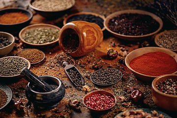 Image showing Spices and herbs composition
